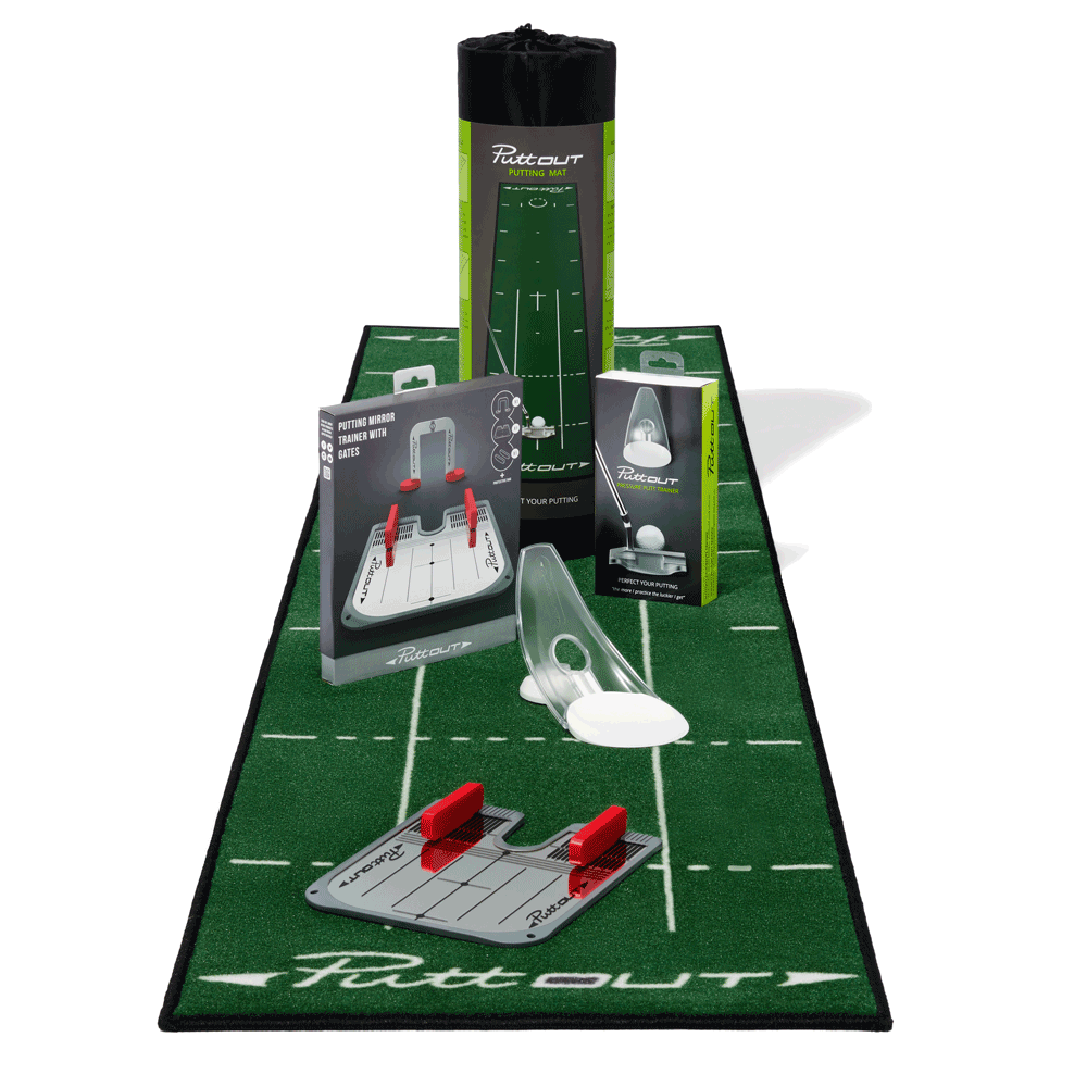 PuttOUT Complete Studio Set Golf Mat